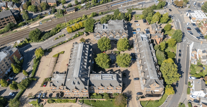 St Albans development site — aerial view